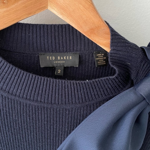 Ted Baker Ambher sweater with an removable bow - Picture 3 of 6